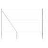 vidaXL Steber ograje. srebrna 25 x 1,6 m (50 mm mreža) Jeklo