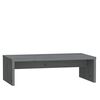 vidaXL Stojalo za zaslon sivo 50x27x15 cm trdna borovina