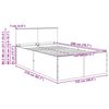 vidaXL Konstrukcija postelje Siva Sonoma 120 x 200 cm Konstruiran les