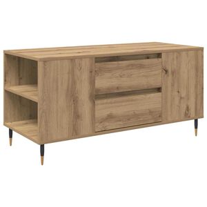 vidaXL Klubska miza Umetni hrast 102 x 44,5 x 50 cm Inženirski les