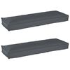 vidaXL Set blazin za palete 2 pcs Antracit 120 x 40 x 8 cm