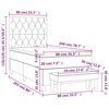 vidaXL Box spring postelja z vzmetnico moder 80x200 cm blago