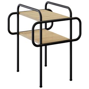 vidaXL Klubska miza Sonoma hrast 40 x 40 x 51 cm Inženirski les