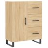 vidaXL Komoda sonoma hrast 69,5x34x90 cm inženirski les