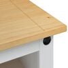 vidaXL TV omarica Corona Bela 100 x 40 x 52 cm Masivno borovo les