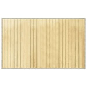 vidaXL Preproga pravokotna svetlo naravna 60x100 cm bambus