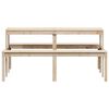 vidaXL Piknik miza 160x134x75 cm trdna borovina