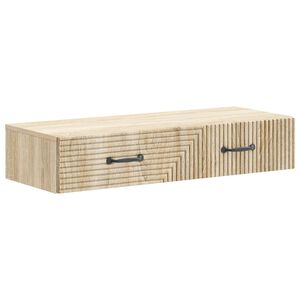 vidaXL Stenska stranska miza Sonoma hrast 87,5 x 34,5 x 17 cm