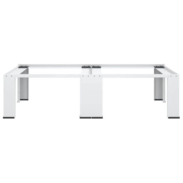 vidaXL Dvojni podstavek za pralni in su&scaron;ilni stroj bele barve