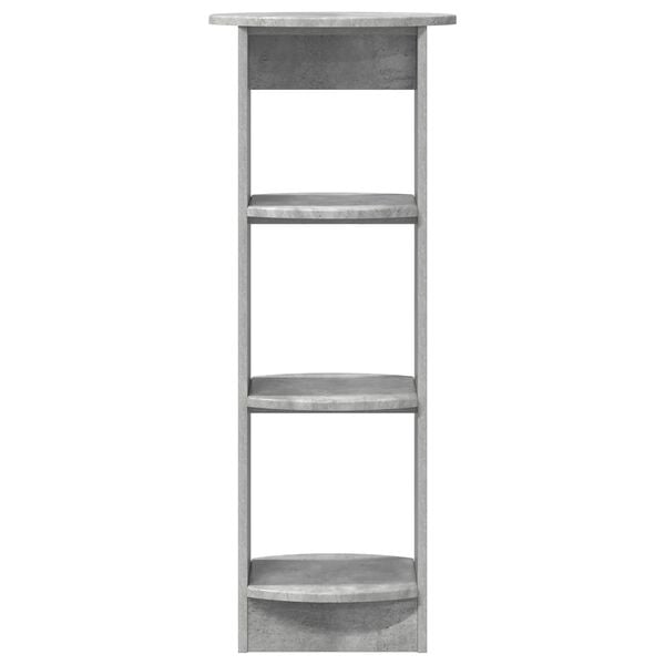 vidaXL Stranska omara Beton Siva 40 x 40 x 100 cm Konstruirano leseno