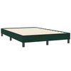 vidaXL posteljni okvir brez vzmetnice temno zelena 120x210 cm žamet