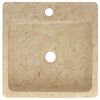 vidaXL Umivalnik krem 40x40x12 cm marmor