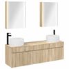 vidaXL Komplet omaric za kopalnico 5 pcs Sonoma hrast
