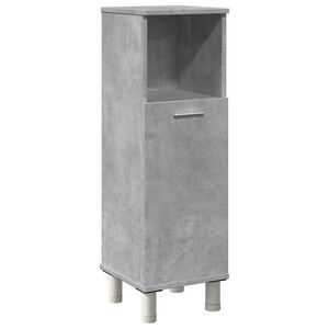 vidaXL Kopalni&scaron;ka omarica betonsko siva 30x30x95 cm iverna plo&scaron;ča