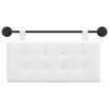 vidaXL Visoki naslon za glavo Bela 100 x 55 x 5 cm blago