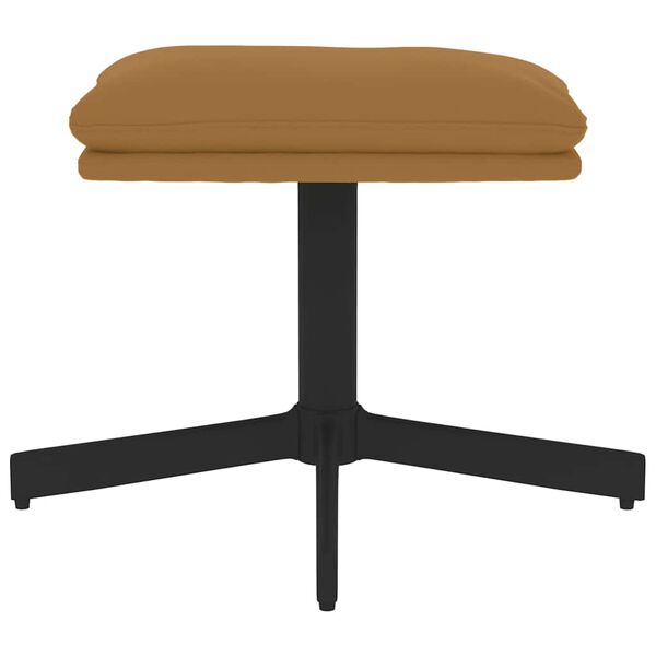 vidaXL Stolček za noge rjav 60x60x36 cm žamet