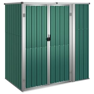 vidaXL Vrtna lopa za orodje zelena 161x89x161 cm pocinkano jeklo