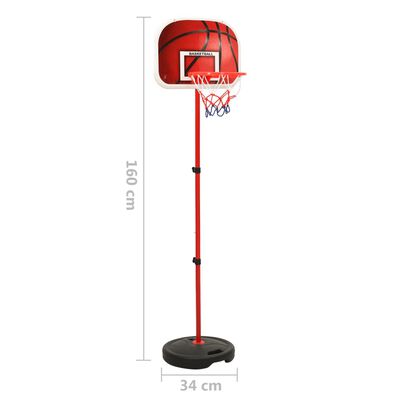 vidaXL Otroški košarkarski komplet nastavljiv 160 cm