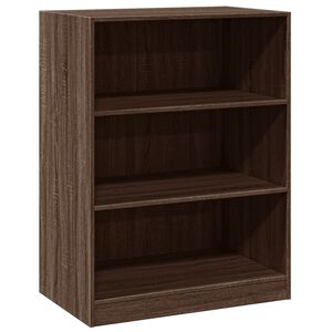 vidaXL Garderobna omara rjavi hrast 77x48x102 cm inženirski les