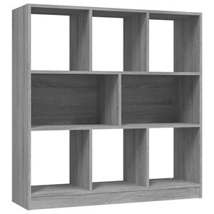 vidaXL Knjižna omara siva sonoma 97,5x29,5x100 cm inženirski les