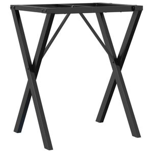 vidaXL Noge za jedilno mizo X-okvir 60x50x73 cm jeklo