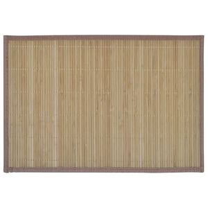 Bambusov pogrinjek 6 kosov 30x45 cm rjave barve