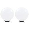 vidaXL LED okrogle svetilke 2 kosa krogla 30 cm PMMA