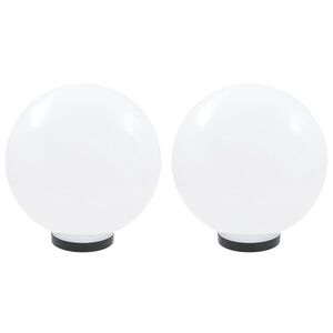 vidaXL LED okrogle svetilke 2 kosa krogla 30 cm PMMA