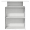 vidaXL Recepcijska miza bela 100x40x104 cm inženirski les