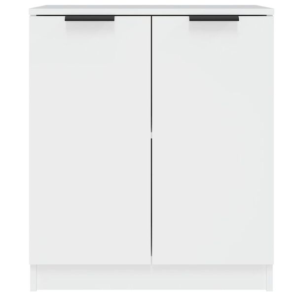 vidaXL Komoda bela 60x30x70 cm konstruiran les