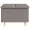 vidaXL Gumbni stol z blazino Taupe 60 x 60 x 45 cm blago