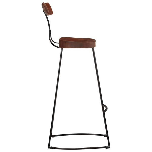 vidaXL Barski stolčki 2 črni 49x43x103 cm trden mangov les