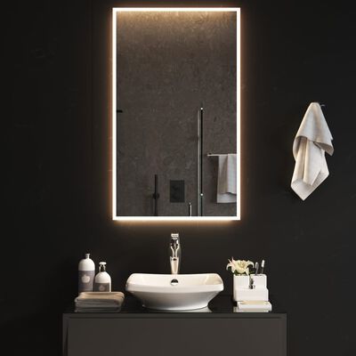 vidaXL LED kopalniško ogledalo 60x100 cm
