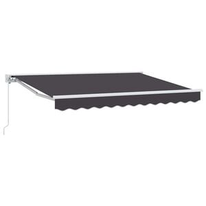 vidaXL Okvir tende Antracit 250 x 200 cm Poliester s PU premazom