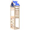 vidaXL Igralna stolpnica Rjava 52,5 x 85 x 265 cm Masivno borovo les