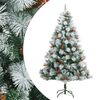 vidaXL Umetna novoletna jelka s storži in jagodami 210 cm