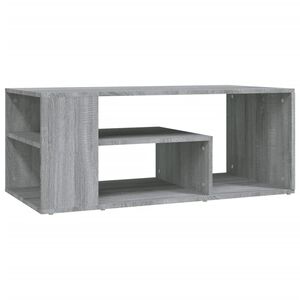 vidaXL Klubska mizica siva sonoma 100x50x40 cm inženirski les