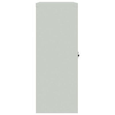 vidaXL Arhivska omara svetlo siva 90x40x105 cm jeklo