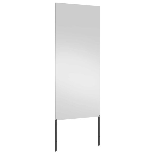 vidaXL Zaslon za zasebnost v vrtu srebrna 50 x 140 cm Pocinkano jeklo