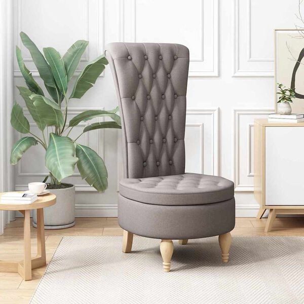 vidaXL Sedežna blazina Taupe 56,5 x 70 x 110 cm blago