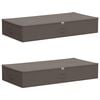 vidaXL Shranjevalna &scaron;katla 2 kos Netkano blago 100 x 50 x 18 cm 90 l