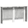 vidaXL Pokrov radiatorja Betonsko siva 152 x 19 x 81,5 cm