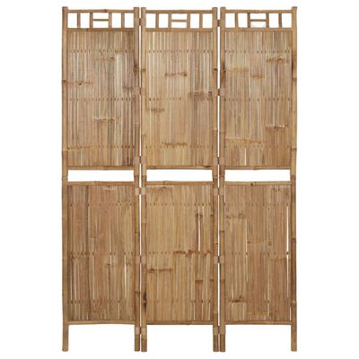 vidaXL Paravan 3-delni iz bambusa 120x180 cm