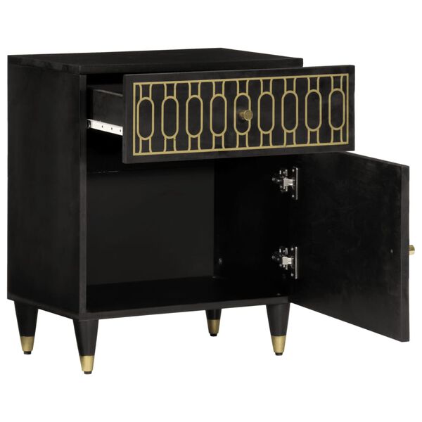 vidaXL Nočna omarica 50x33x60 cm trden mangov les