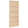 vidaXL Hlevska vrata 90 x 2,5 x 208 cm Trdna borovina Naravna