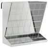 vidaXL Hranilnik za seno Srebrna 71 x 33 x 70 cm 5 kg Pocinkano jeklo