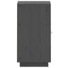 vidaXL Komoda siva 34x40x75 cm trdna borovina