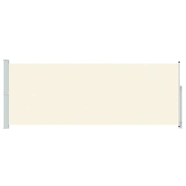 vidaXL Zložljiva stranska tenda za teraso 180x500 cm krem