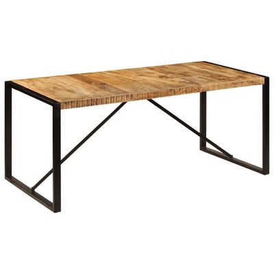 vidaXL Jedilna miza iz masivnega neobdelanega mangovega lesa 180 cm