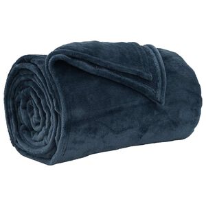 vidaXL Odeja Temno modra 130 x 150 cm 0.51 kg Flis